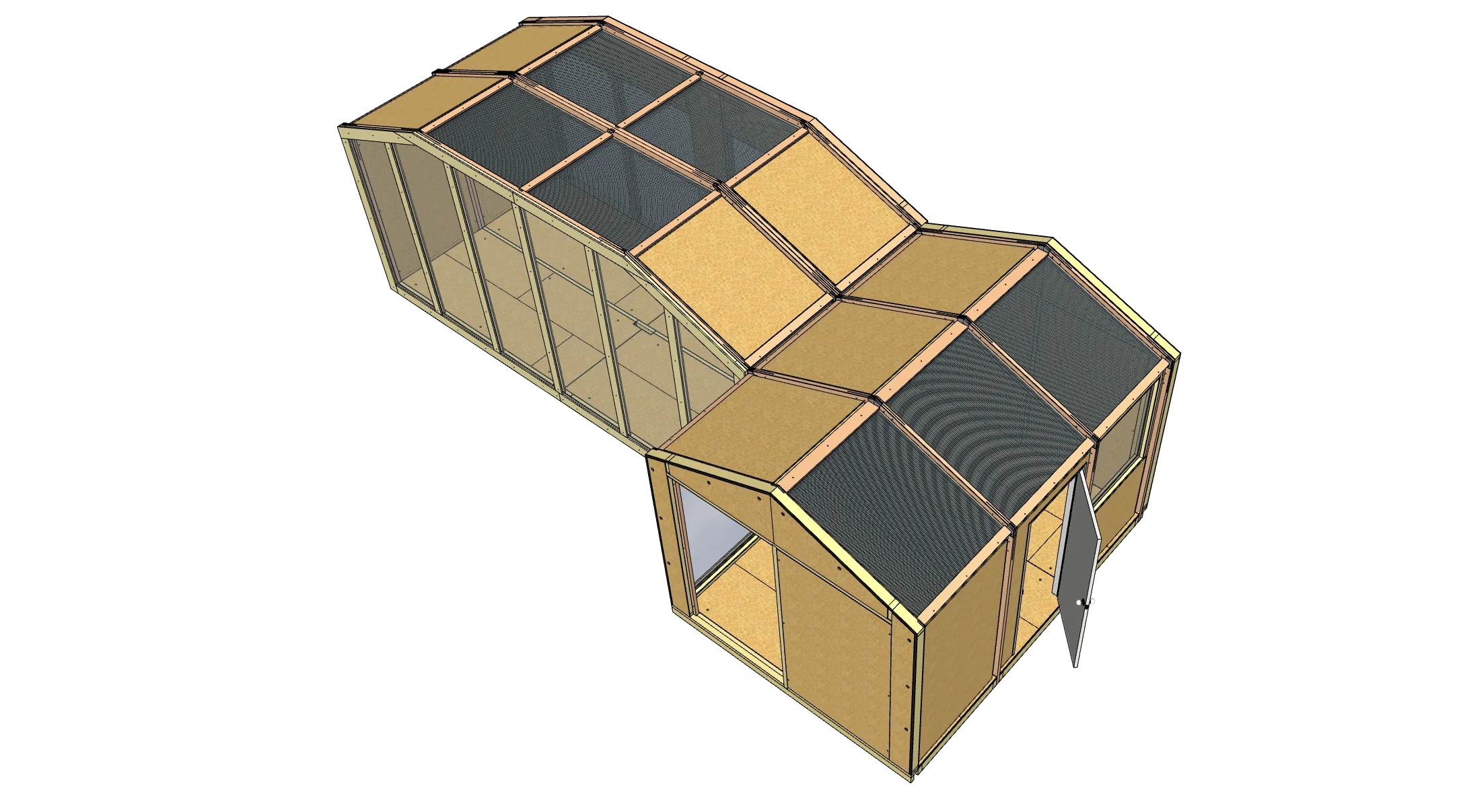 Zoïd, configuration modulaire vue du dessus